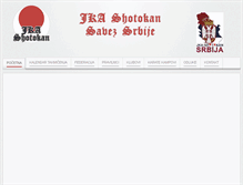Tablet Screenshot of jkashotokan.org.rs